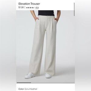 Vuori Ecru Heather Elevation Trousers